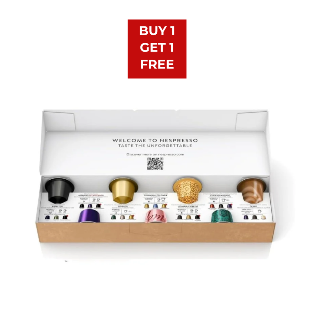 Nespresso Assortment box of 7 capsules – Pods Of The World